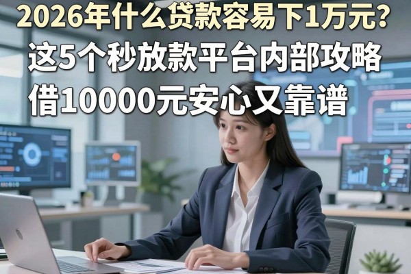 2026年什么贷款容易下1万元?这5个秒放款平台内部攻略,借10000元安心又靠谱