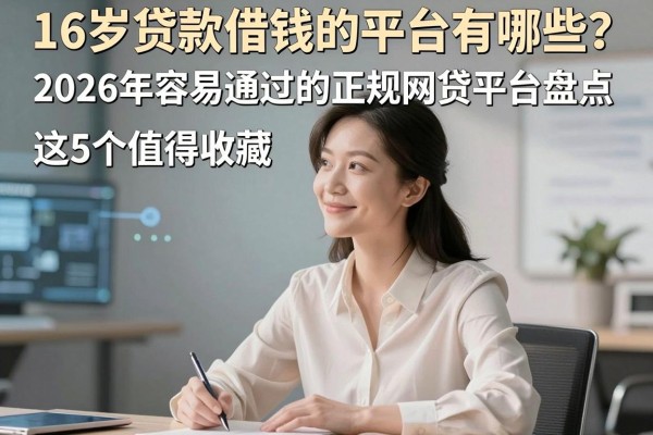 16岁贷款借钱的平台有哪些?2026年容易通过的正规网贷平台盘点,这5个值得收藏!