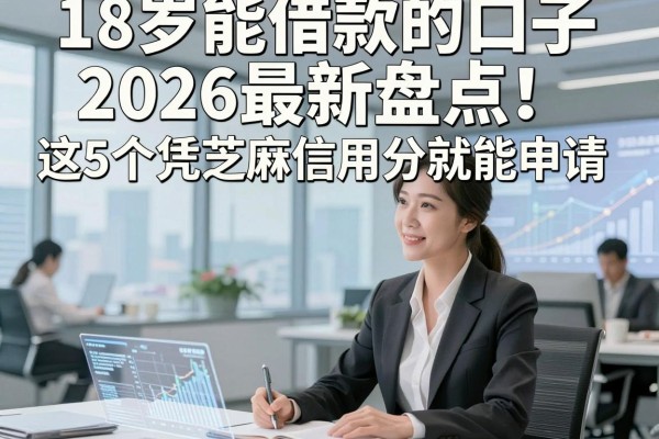 18岁能借款的口子2026最新盘点!这5个凭芝麻信用分就能申请