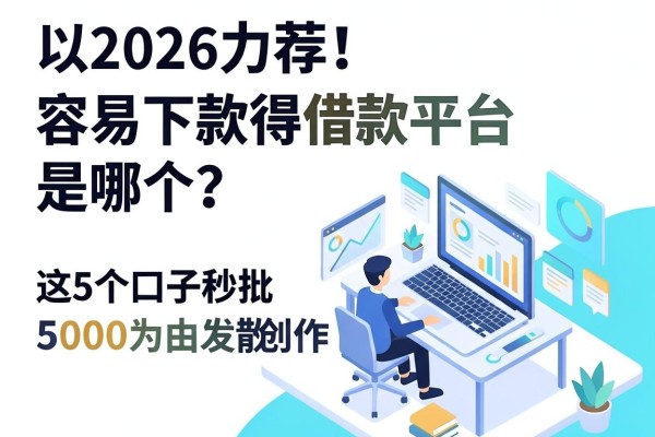 2026力荐!容易下款得借款平台是哪个?这5个口子秒批5000