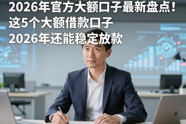 2026年官方大额口子最新盘点!这5个大额借款口子2026年还能稳定放款