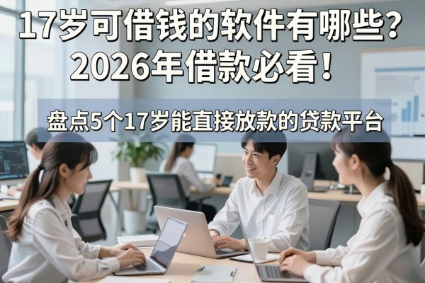 17岁可借钱的软件有哪些?2026年借款必看!盘点5个17岁能直接放款的贷款平台