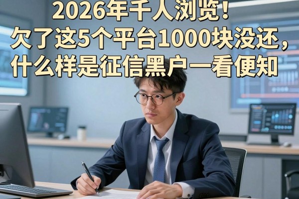 2026年千人浏览！欠了这5个平台1000块没还，什么样是征信黑户一看便知