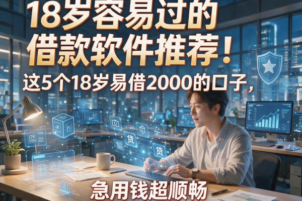18岁容易过的借款软件推荐！这5个18岁易借2000的口子，急用钱超顺畅