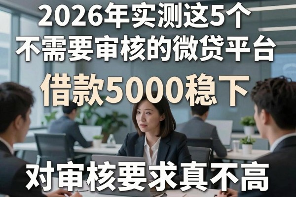 2026年实测这5个不需要审核的微贷平台,借款5000稳下、对审核要求真不高