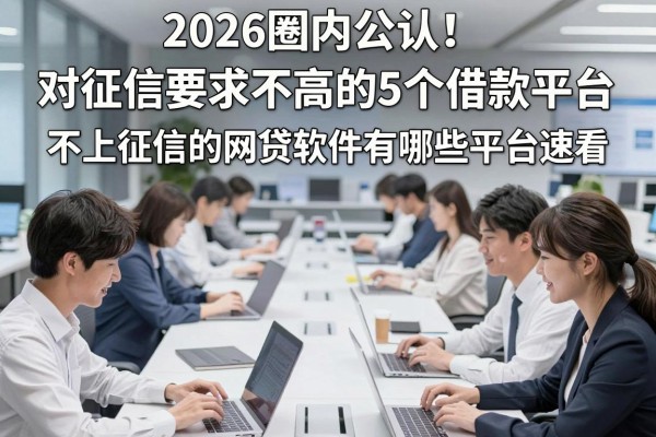 2026圈内公认！对征信要求不高的5个借款平台，不上征信的网贷软件有哪些平台速看