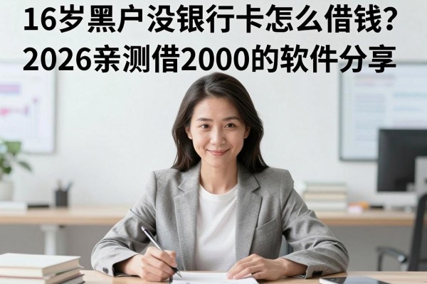 16岁黑户没银行卡怎么借钱?2026亲测借2000的软件分享