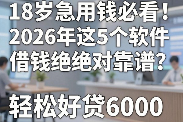 18岁急用钱必看!2026年这5个软件借钱绝对靠谱,轻松好贷6000