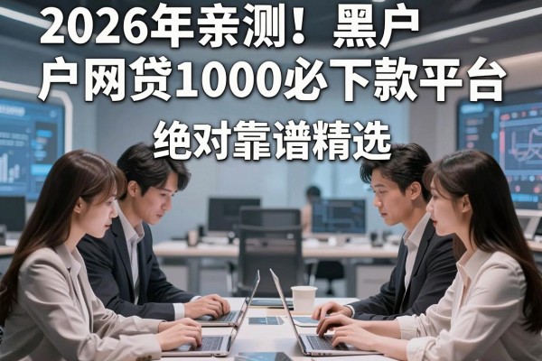 2026年亲测！黑户网贷1000必下款平台，绝对靠谱精选！