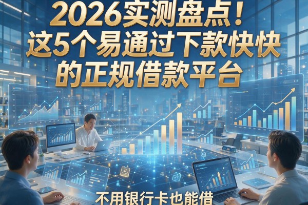 2026实测盘点！这5个易通过下款快的正规借款平台，不用银行卡也能借！