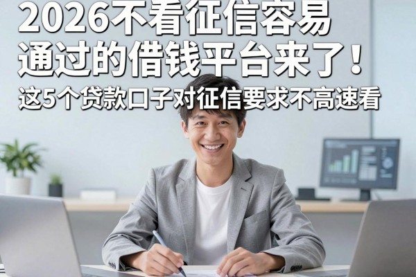 2026不看征信容易通过的借钱平台来了!这5个贷款口子对征信要求不高速看