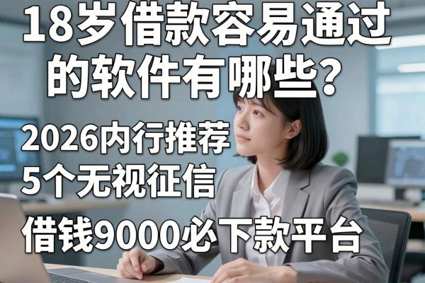 18岁借款容易通过的软件有哪些?2026内行推荐5个无视征信、借钱9000必下款平台