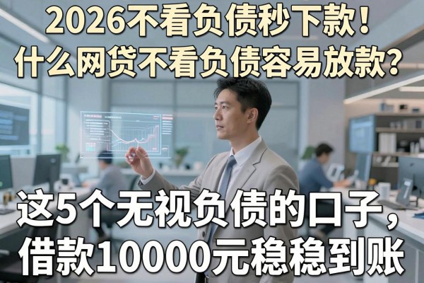 2026不看负债秒下款!什么网贷不看负债容易放款?这5个无视负债的口子,借款10000元稳稳到账