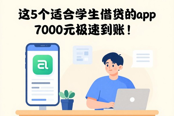 2026年亲测曝光：这5个适合学生借钱的app，7000元极速到账！