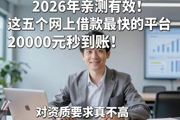 2026年亲测有效!这五个网上借款最快的平台,20000元秒到账,对资质要求真不高