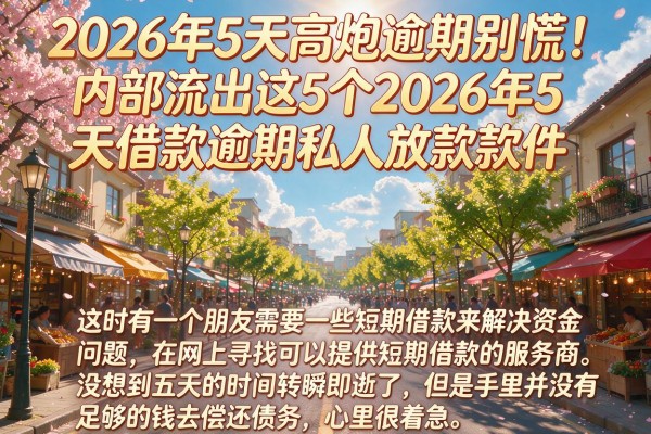 2026年5天高炮逾期别慌！内部流出这5个2026年5天借款逾期私人放款软件