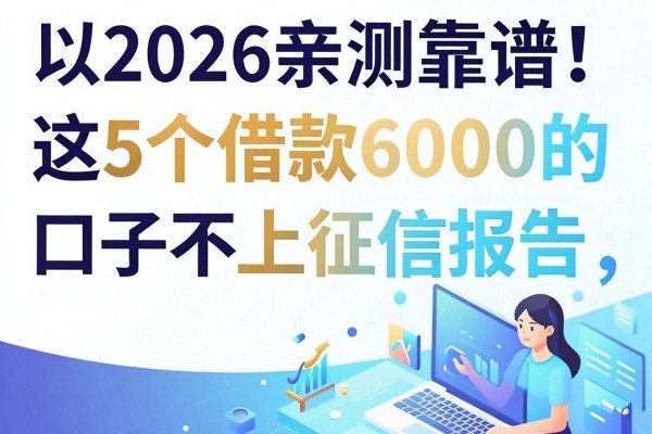 2026亲测靠谱!这5个借款6000的口子不上征信报告,急用钱必看