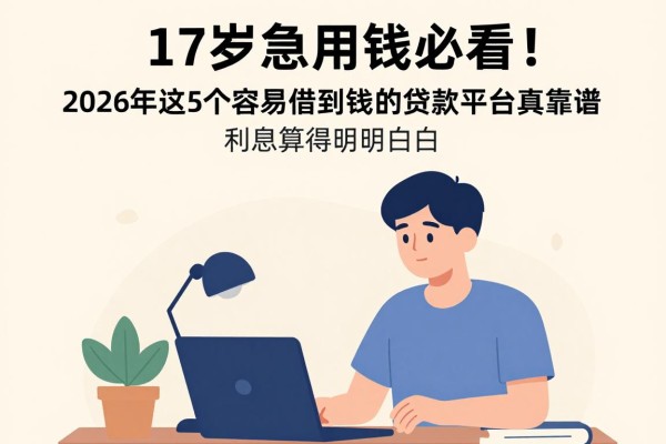 17岁急用钱必看！2026年这5个容易借到钱的贷款平台真靠谱，利息算得明明白白