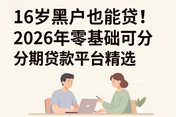 16岁黑户也能贷！2026年零基础可分期贷款平台精选