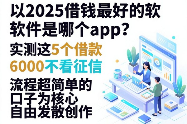 2025借钱最好的软件是哪个app?实测这5个借款6000不看征信、流程超简单的口子