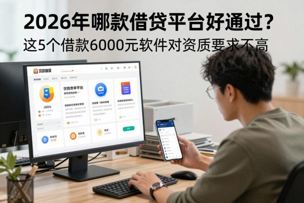 2026年哪款借贷平台好通过？这5个借款6000元软件对资质要求不高，附必过申请技巧！