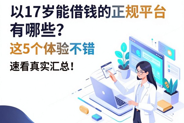 17岁能借钱的正规平台有哪些？这5个体验不错，速看真实汇总！