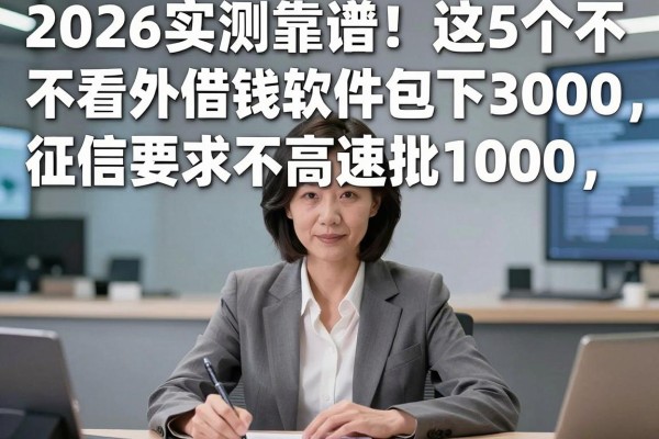 2026实测靠谱!这5个不看外债的借钱软件包下3000,征信要求不高速批1000