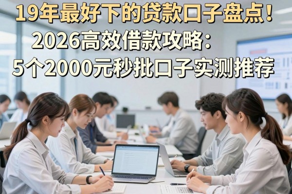 19年最好下的贷款口子盘点！2026高效借款攻略：5个2000元秒批口子实测推荐