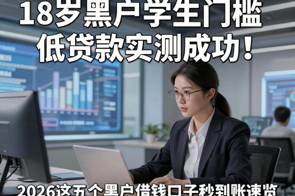 18岁黑户学生门槛低贷款实测成功！2026这五个黑户借钱口子秒到账速览