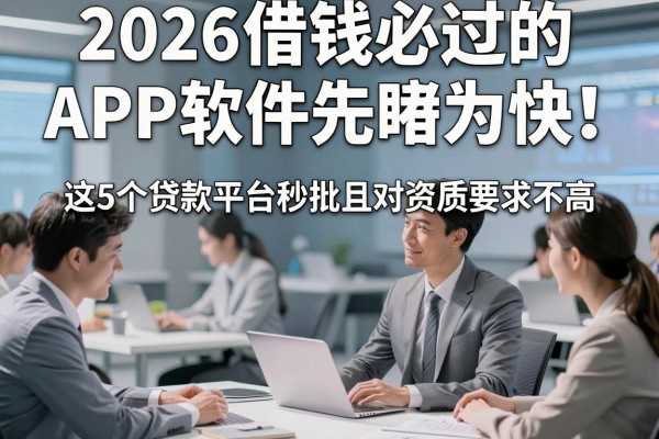 2026借钱必过的APP软件先睹为快!这5个贷款平台秒批且对资质要求不高