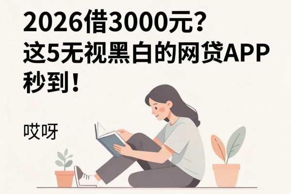 2026借3000元?这5无视黑白的网贷APP,秒到!