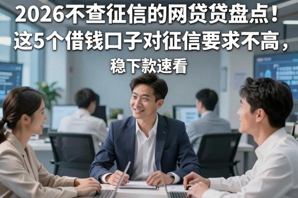 2026不查征信的网贷贷盘点！这5个借钱口子对征信要求不高，稳下款速看