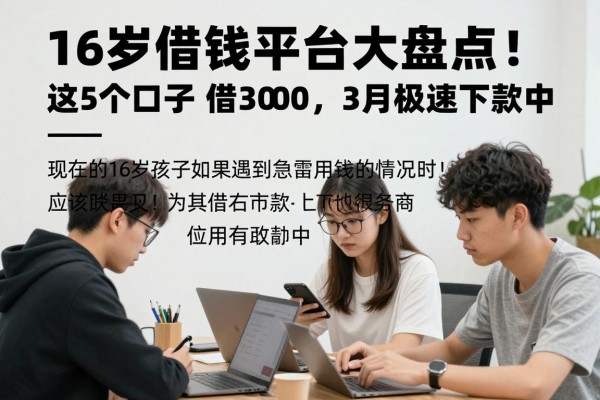 16岁借钱平台大盘点!这5个口子今日可借3000,3月极速下款中