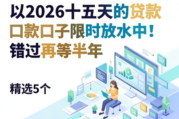 2026十五天的贷款口子限时放水中!错过再等半年,精选5个白户通过率高的借钱软件速戳