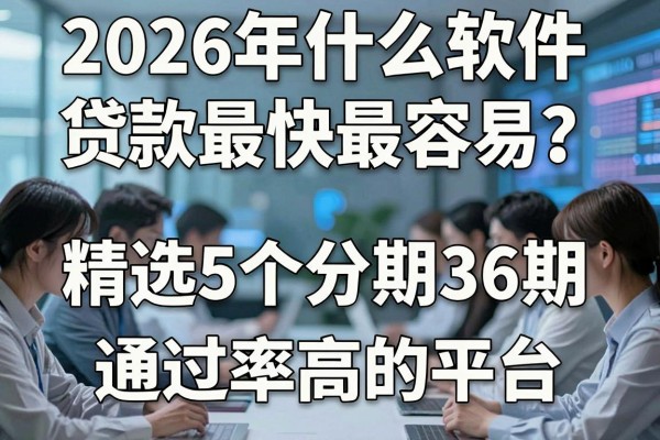 2026年什么软件贷款最快最容易?精选5个分期36期、通过率高的平台!