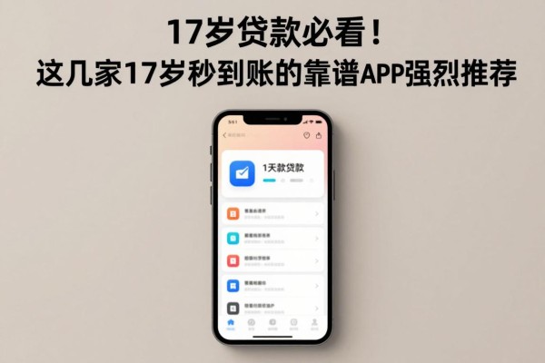 17岁贷款必看!这几家17岁借款秒到账的靠谱APP强烈推荐