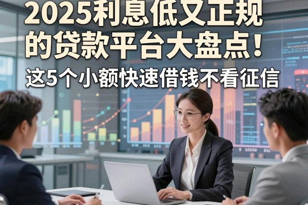 2025利息低又正规的贷款平台大盘点！这5个小额快速借钱不看征信