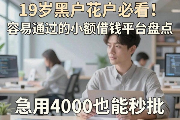 19岁黑户花户必看！容易通过的小额借钱平台盘点，急用4000也能秒批