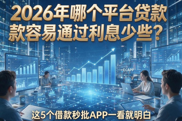 2026年哪个平台贷款容易通过利息少些？这5个借款秒批APP一看就明白！