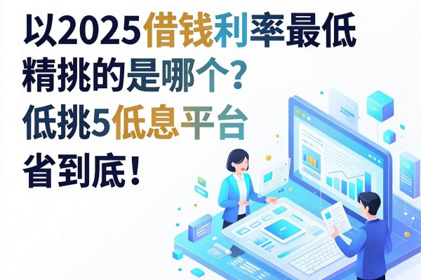 2025借钱利率最低的是哪个?精挑5个低息平台帮你省到底!