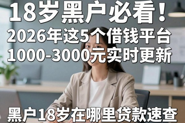 18岁黑户必看!2026年这5个借钱平台1000-3000元实时更新,黑户18岁在哪里贷款速查