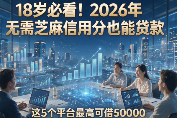 18岁必看！2026年无需芝麻信用分也能贷款，这5个平台最高可借50000