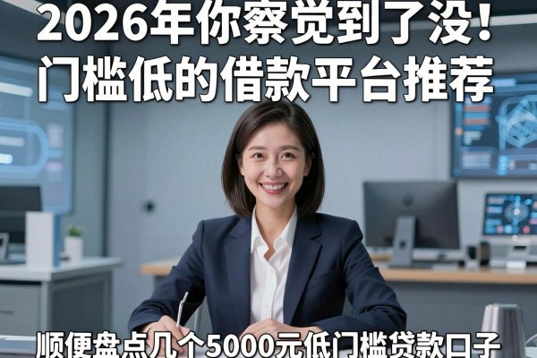 2026年你察觉到了没!门槛低的借款平台推荐,顺便盘点几个5000元低门槛贷款口子