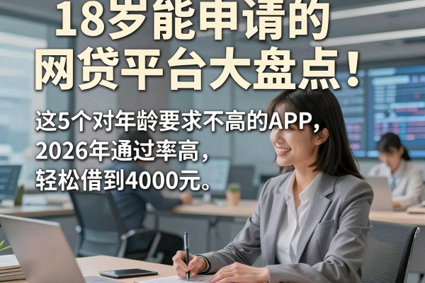 18岁能申请的网贷平台大盘点!这5个对年龄要求不高的APP,2026年通过率高,轻松借到4000元