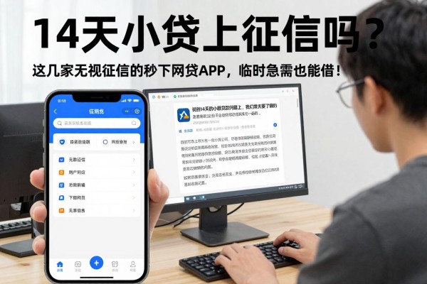 14天小贷上征信吗?这几家无视征信的秒下网贷APP,临时急需也能借!