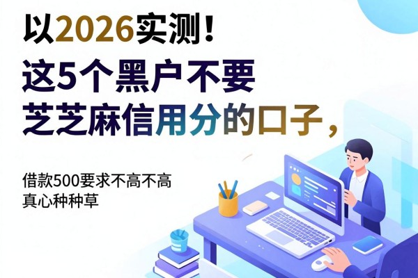 2026实测!这5个黑户不要芝麻信用分的口子,借款500要求不高真心种草
