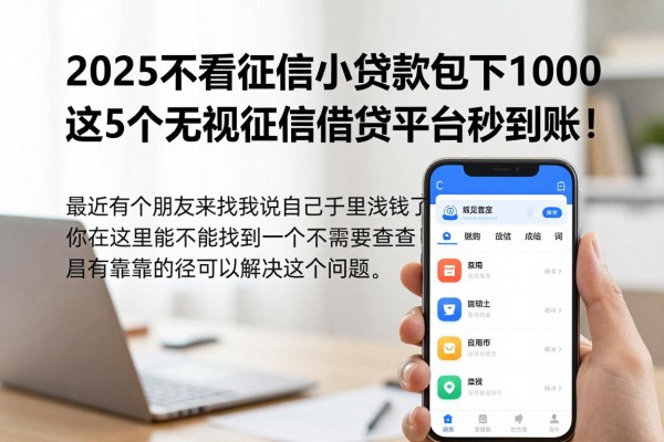 2025不看征信小贷款app包下1000,这5个无视征信借钱平台秒到账!