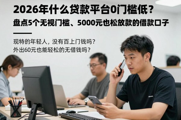 2026年什么贷款平台0门槛低？盘点5个无视门槛、5000元也能轻松放款的借款口子
