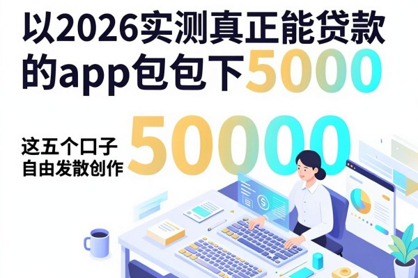 2026实测真正能贷款的app包下5000，这五个口子稳下50000