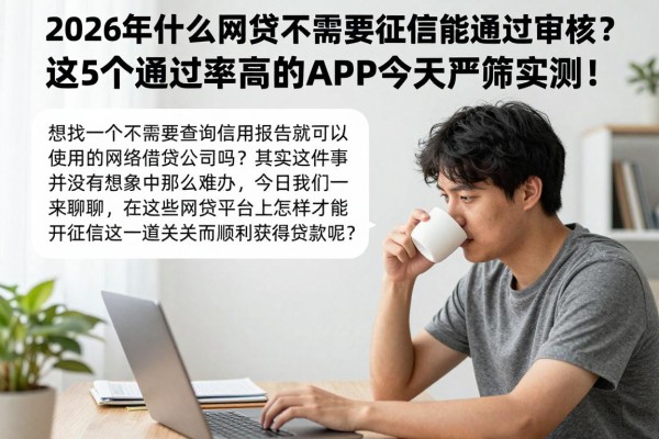 2026年什么网贷不需要征信能通过审核?这5个通过率高的APP今天严筛实测!